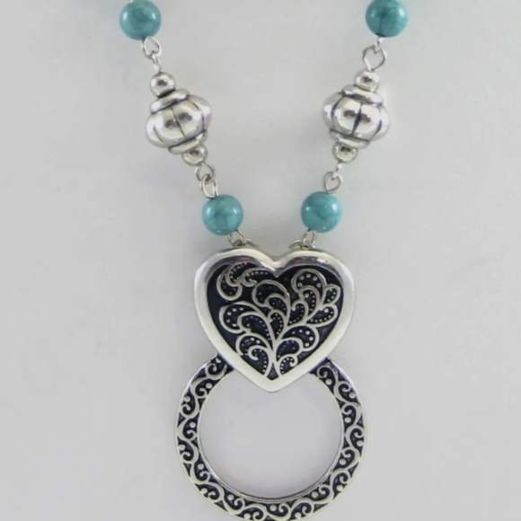 EYEGLASS/ID HOLDER TURQUOISE NECKLACE - Picture 3 of 6